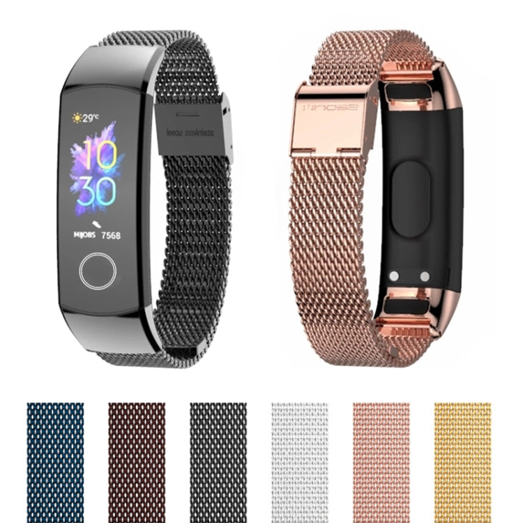 For Honor Band 4 / 5 MIJOBS Milan Stainless Steel Metal Buckle Watch Band(Black) - free shipping - PMC TechLife - Order now!