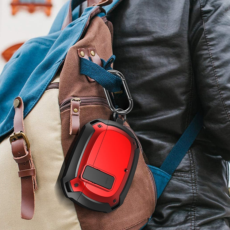 Bumblebee Armor Earphone Protective Case with Switch & Hook For Beats Studio Buds(Red + Black) - Other Case by PMC TechLife | Online Shopping South Africa | PMC TechLife