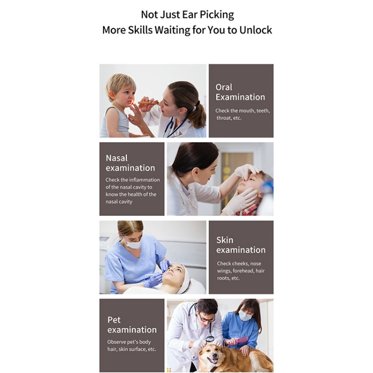 T6 Portable Wireless Smart Visual Earpick Earwax Removal Tool(Black) - Ear Care Tools by PMC TechLife | Online Shopping South Africa | PMC TechLife