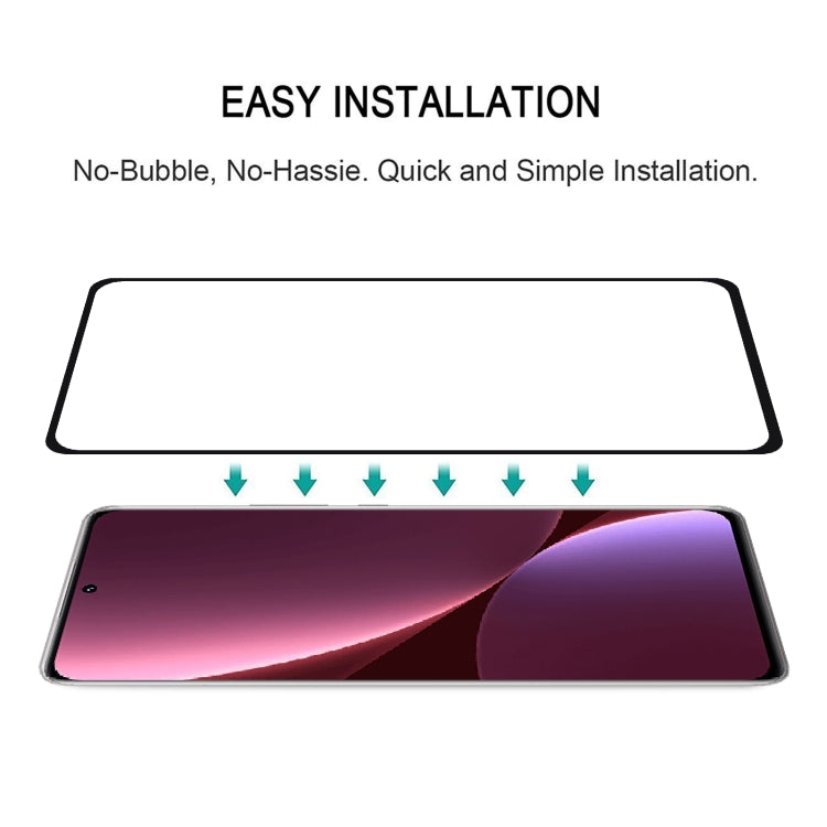 25 PCS 9H HD 3D Curved Edge Tempered Glass Film For Xiaomi 12 Pro(Black) - 12 Pro Tempered Glass by PMC TechLife | Online Shopping South Africa | PMC TechLife