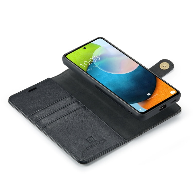 For Samsung Galaxy A53 5G DG.MING Crazy Horse Texture Detachable Magnetic Leather Phone Case(Black) - Galaxy Phone Cases by DG.MING | Online Shopping South Africa | PMC TechLife | Buy Now Pay Later Mobicred