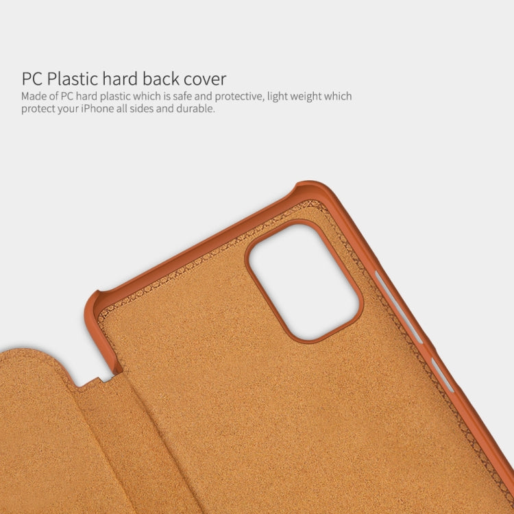 For Xiaomi Redmi Note 11 5G / 11T 5G / Poco M4 Pro 5G / 11S 5G NILLKIN QIN Series Crazy Horse Texture Leather Phone Case(Brown) - Xiaomi Cases by NILLKIN | Online Shopping South Africa | PMC TechLife | Buy Now Pay Later Mobicred