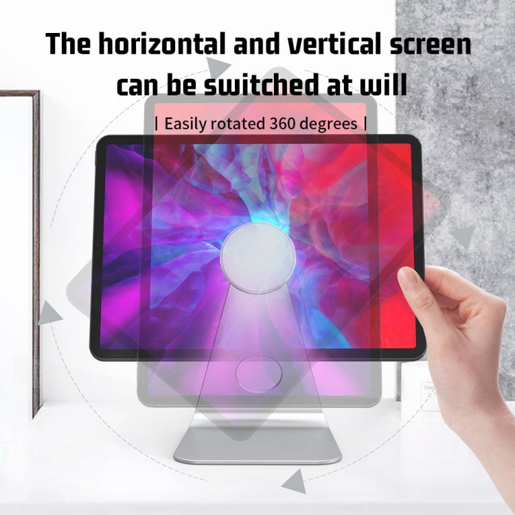 R-JUST PB01-13 L-shaped Magnetic Tablet Phone Desktop Holder(Silver) - free shipping - PMC TechLife - Order now!