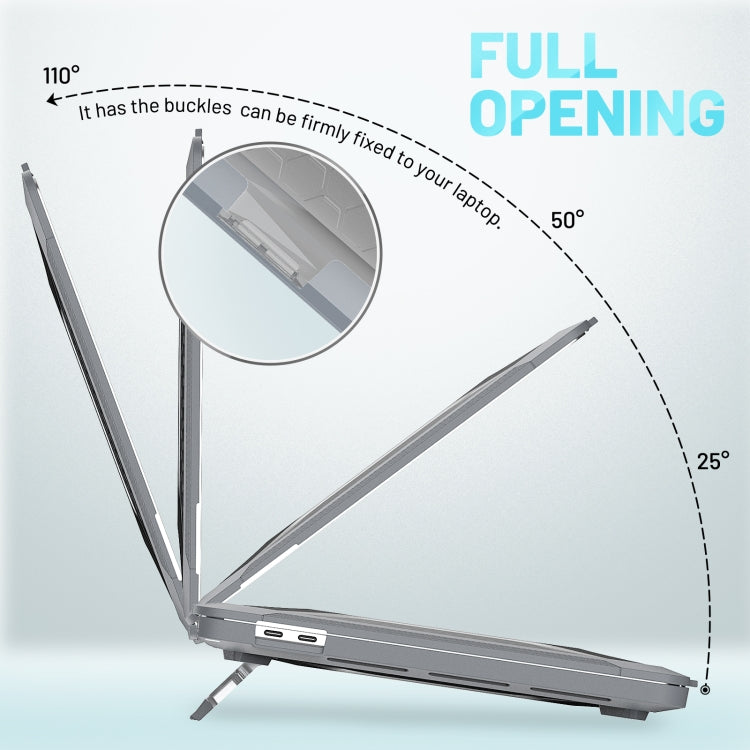 PC + TPU Honeycomb Laptop Protective Case For MacBook Pro 13.3 inch A2338 / A2289 / A2251 (2020)(Star Gray) - MacBook Pro Cases by PMC TechLife | Online Shopping South Africa | PMC TechLife