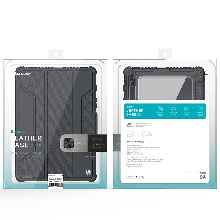 For Samsung Galaxy Tab S8 NILLKIN Bumper Pro Camshield Tablet Leather Case(Black) - free shipping - PMC TechLife - Order now!