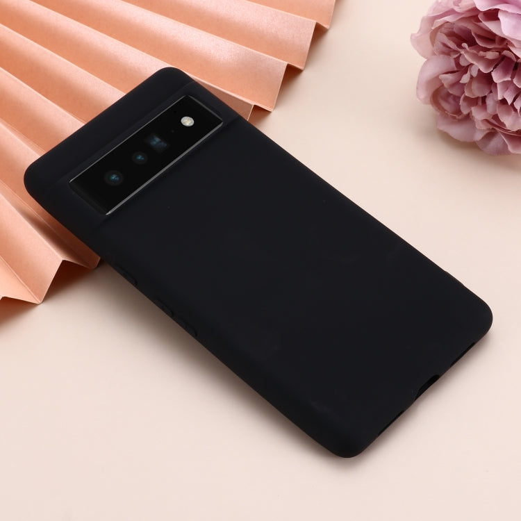 For Google Pixel 7 Pro Pure Color Liquid Silicone Shockproof Phone Case(Black) - free shipping - PMC TechLife - Order now!