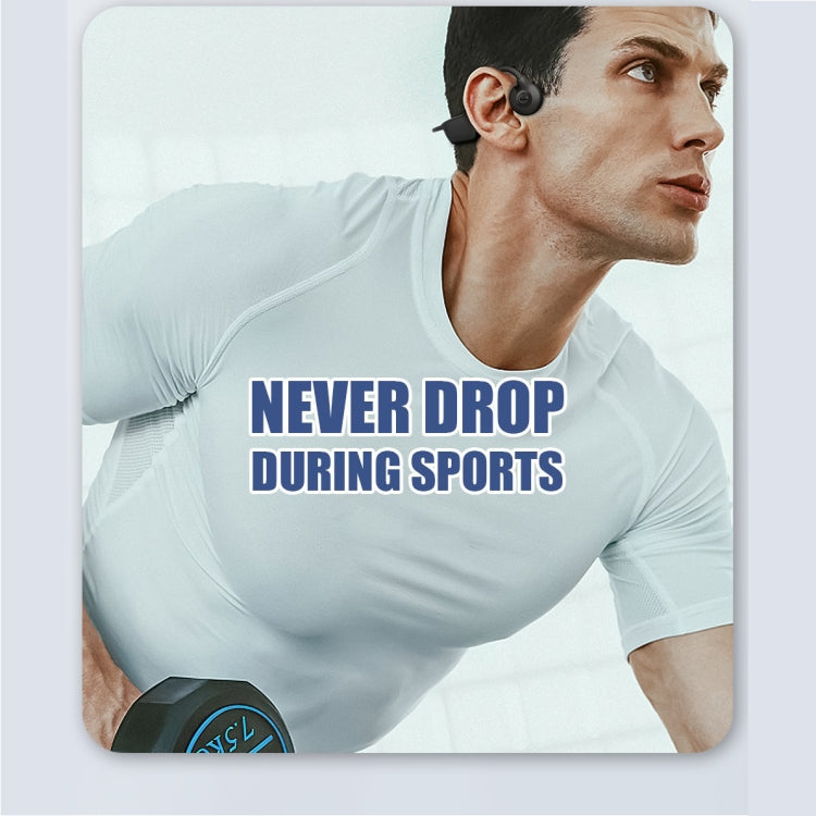 BH328 Bluetooth 5.3 Waterproof Bone Conduction Sport Bluetooth Earphone(Black) - Neck-mounted Earphone by PMC TechLife | Online Shopping South Africa | PMC TechLife