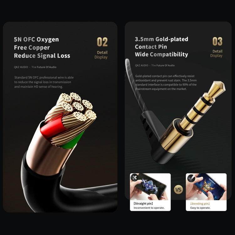 QKZ SK8 3.5mm Sports In-ear Dynamic HIFI Monitor Earphone with Mic(Green) - In Ear Wired Earphone by QKZ | Online Shopping South Africa | PMC TechLife