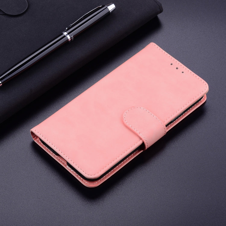 For OPPO A57 2022 4G/A57 2022 5G/Realme Q5i/Realme V23 5G/Realme Narzo 50 5G/A77 5G Skin Feel Pure Color Flip Leather Phone Case(Pink) - free shipping - PMC TechLife - Order now!