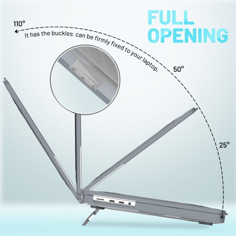 PC + TPU Honeycomb Laptop Protective Case For MacBook Pro 14.2 inch A2442 2021(Star Gray) - MacBook Pro Cases by PMC TechLife | Online Shopping South Africa | PMC TechLife