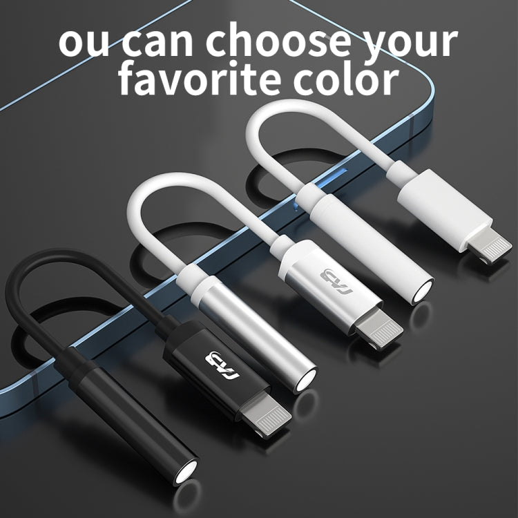 CVJ CM1 8 Pin Male to 3.5mm Female Earphone Audio Adapter(White) - free shipping - PMC TechLife - Order now!