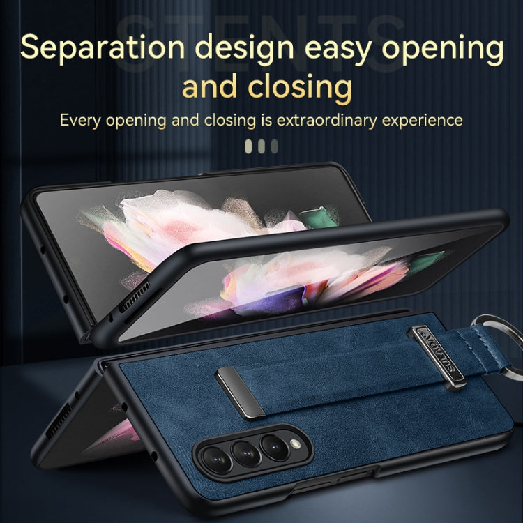 For Samsung Galaxy Z Fold4 SULADA Cool Series PC + Leather Texture Skin Feel Shockproof Phone Case(Black) - Galaxy Z Fold4 5G Cases by SULADA | Online Shopping South Africa | PMC TechLife | Buy Now Pay Later Mobicred