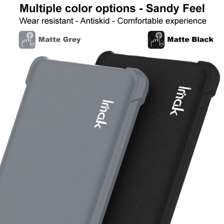 For Asus Zenfone 9 5G IMAK All-inclusive Shockproof Airbag TPU Case (Matte Black) - ASUS Cases by imak | Online Shopping South Africa | PMC TechLife | Buy Now Pay Later Mobicred