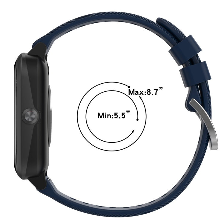 For Xiaomi Haylou Solar LS01 19mm Cross Textured Silicone Watch Band(Pine Green) - free shipping - PMC TechLife - Order now!