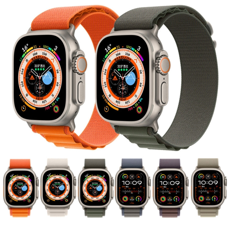 Nylon Loop Watch Band For Apple Watch 46mm / 49mm / 45mm / 44mm(Orange) - Watch Bands by PMC TechLife | Online Shopping South Africa | PMC TechLife | Buy Now Pay Later Mobicred