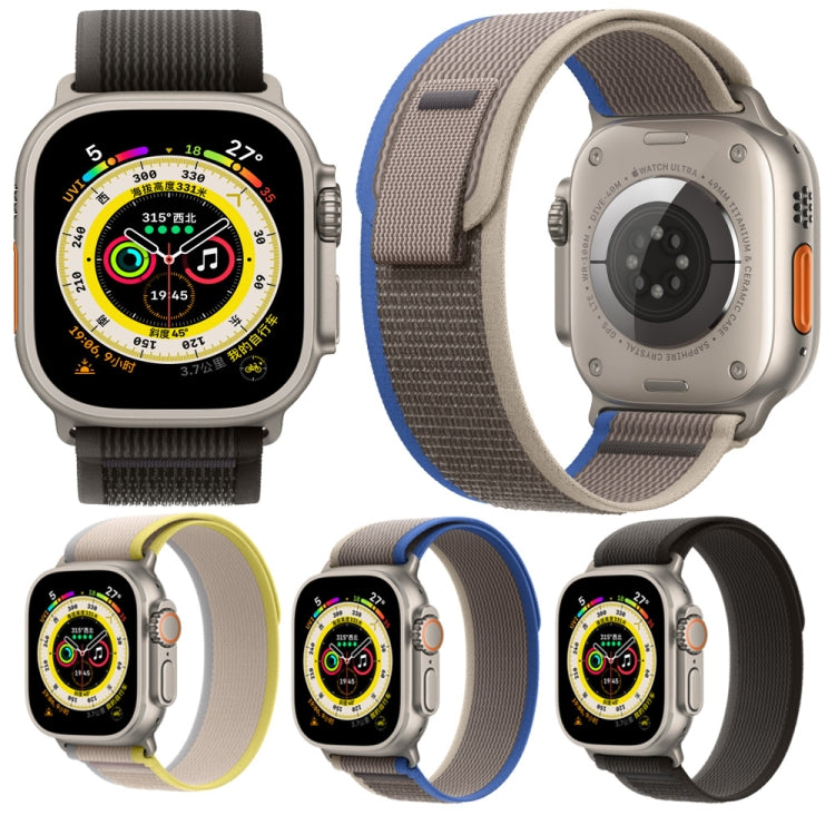 Nylon Watch Band For Apple Watch 46mm / 49mm / 45mm / 44mm(Beige) - Watch Bands by PMC TechLife | Online Shopping South Africa | PMC TechLife | Buy Now Pay Later Mobicred