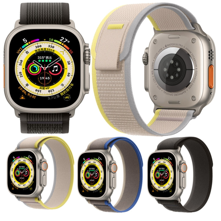 Nylon Watch Band For Apple Watch 42mm / 41mm / 40mm / 38mm (Grey Green) - Watch Bands by PMC TechLife | Online Shopping South Africa | PMC TechLife | Buy Now Pay Later Mobicred