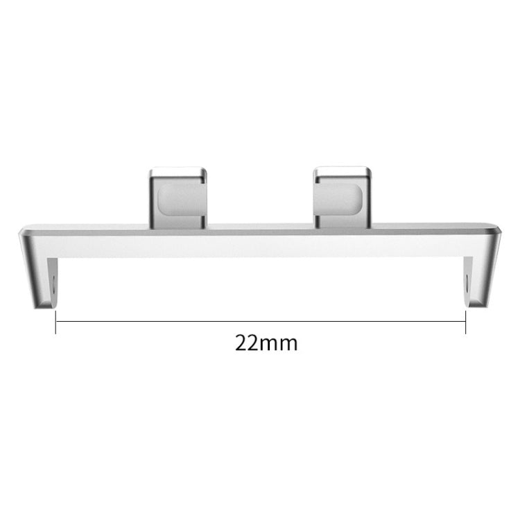 For OPPO Watch3 Pro 46mm 1 Pair 22mm Metal Watch Band Connector(Black) - by PMC TechLife | Online Shopping South Africa | PMC TechLife