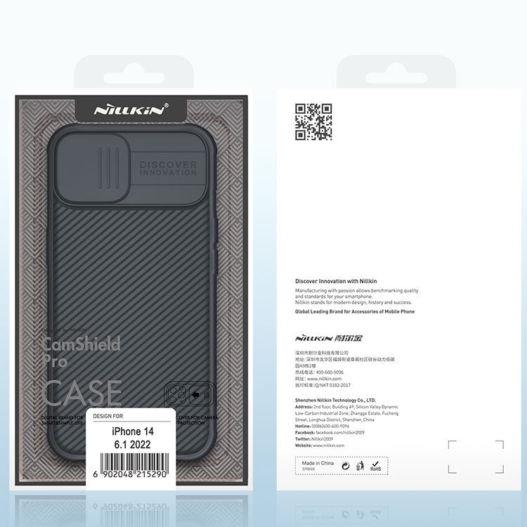 For iPhone 14 NILLKIN CamShield Pro Protective Phone Case(Black) - free shipping - PMC TechLife - Order now!