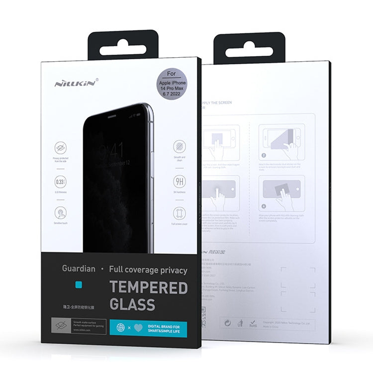 For iPhone 14 Pro Max NILLKIN Fog Mirror 0.33mm 9H Full Screen Matte Tempered Glass Film - iPhone 14 Pro Max Tempered Glass by NILLKIN | Online Shopping South Africa | PMC TechLife | Buy Now Pay Later Mobicred