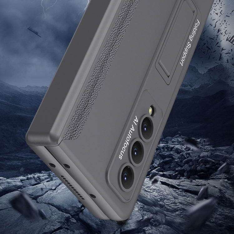 For Samsung Galaxy Z Fold4 GKK Integrated Magnetic Hinge Folding Phone Case(Deep Sea Green) - Galaxy Z Fold4 5G Cases by GKK | Online Shopping South Africa | PMC TechLife