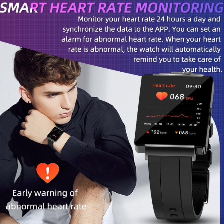KS01 1.85 Inch Smart Watch Supports Blood Glucose Detection, Blood Pressure Detection, Blood Oxygen Detection(Black) - Smart Watches by PMC TechLife | Online Shopping South Africa | PMC TechLife | Buy Now Pay Later Mobicred