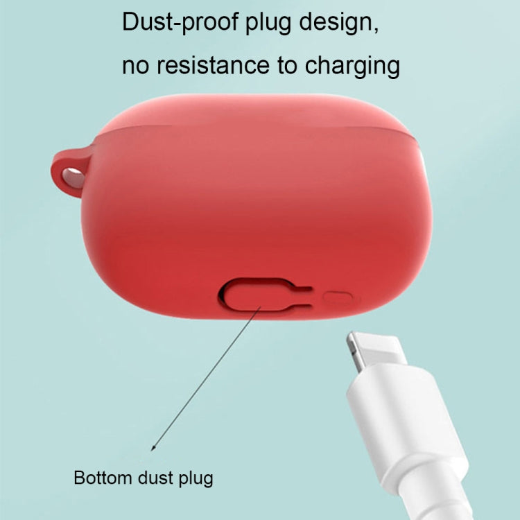 For Redmi Buds4 Pro Silicone Earphone Protective Case with D Carabiner(Red) - Xiaomi Earphone Case by PMC TechLife | Online Shopping South Africa | PMC TechLife