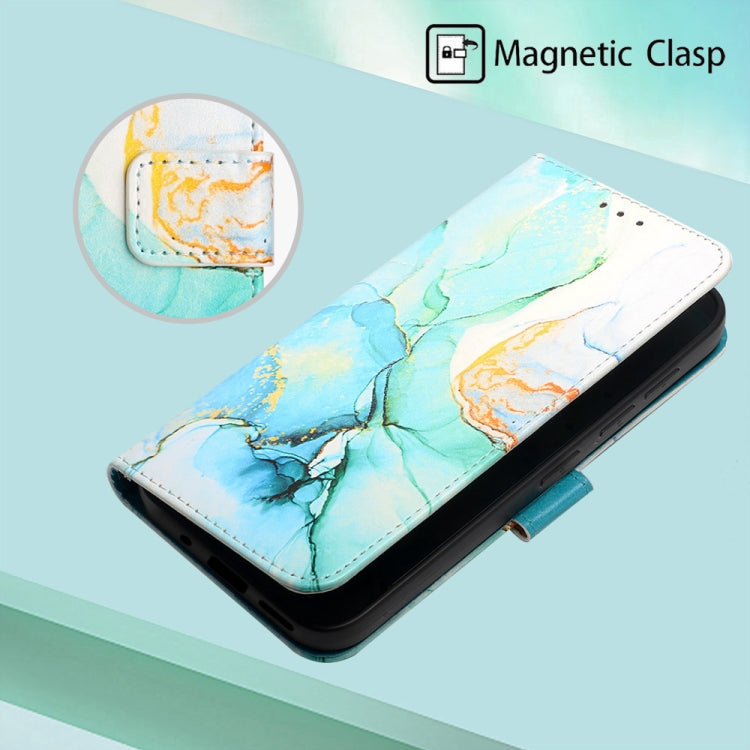 For Xiaomi Poco C40 Global PT003 Marble Pattern Flip Leather Phone Case(Green LS003) - free shipping - PMC TechLife - Order now!