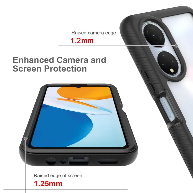 For Honor X7 Starry Sky Solid Color Shockproof TPU Clear PC Phone Case(Purple) - free shipping - PMC TechLife - Order now!