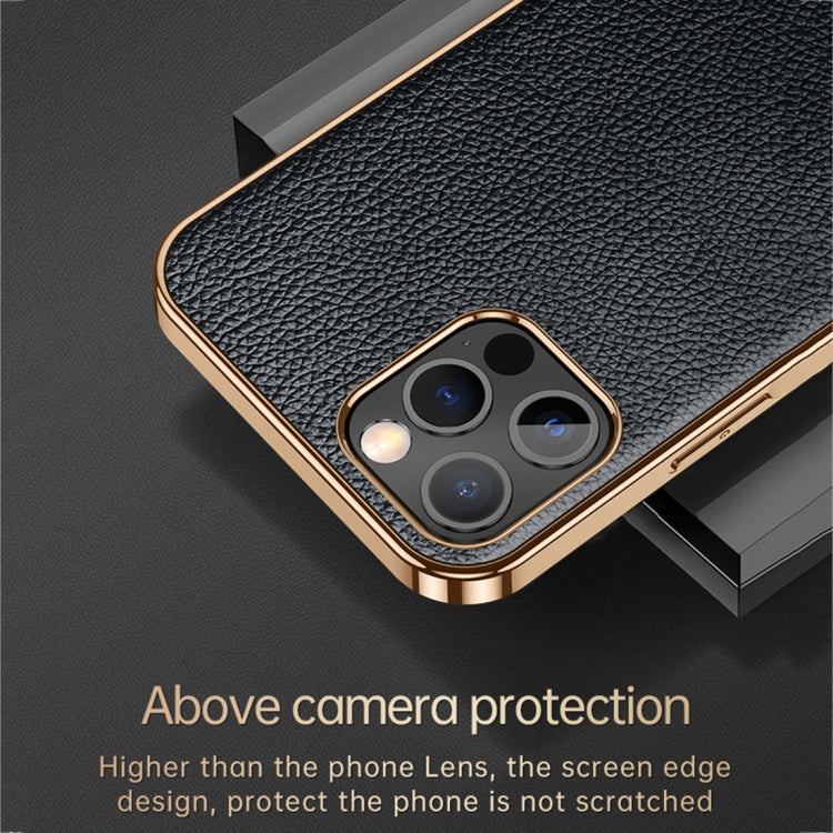 For iPhone 14 Pro SULADA Shockproof TPU + Handmade Leather Phone Case(Borwn) - iPhone 14 Pro Cases by SULADA | Online Shopping South Africa | PMC TechLife | Buy Now Pay Later Mobicred