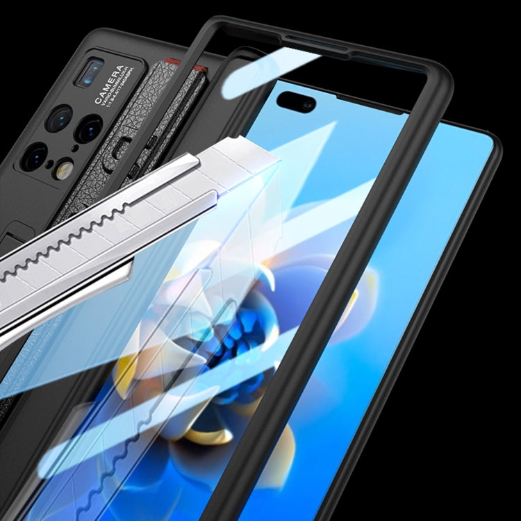 For Huawei Mate X2 GKK Magnetic Hinge Integrated Phone Case with Wrist Strap(Blue) - free shipping - PMC TechLife - Order now!