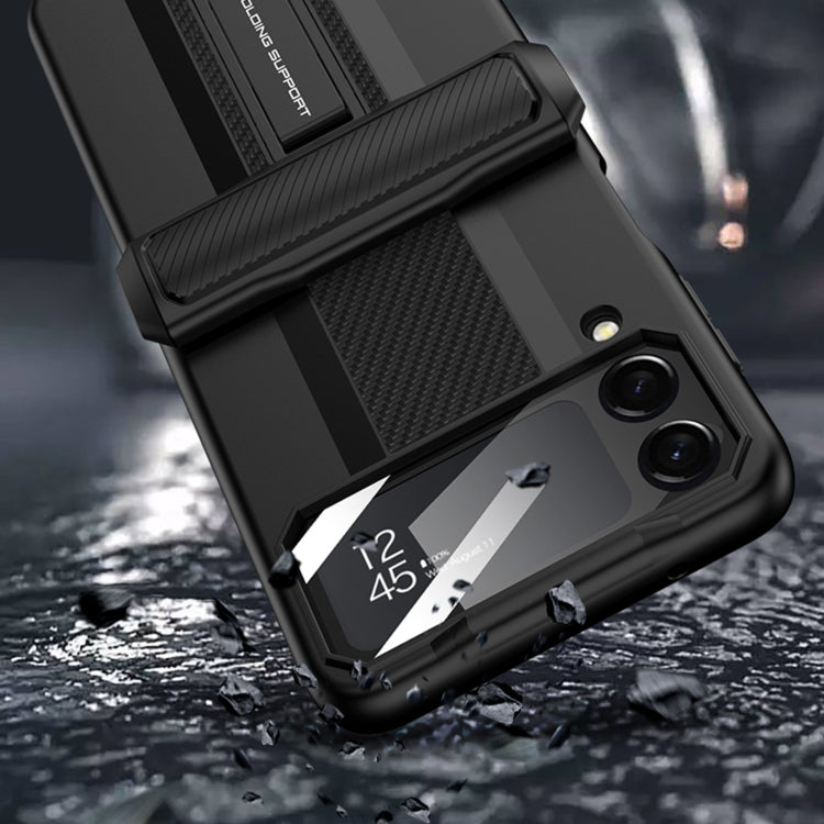 For Samsung Galaxy Z Flip4 GKK Magnetic Fold Shockproof Protective Phone Case(Purple) - Galaxy Z Flip4 5G Cases by GKK | Online Shopping South Africa | PMC TechLife | Buy Now Pay Later Mobicred