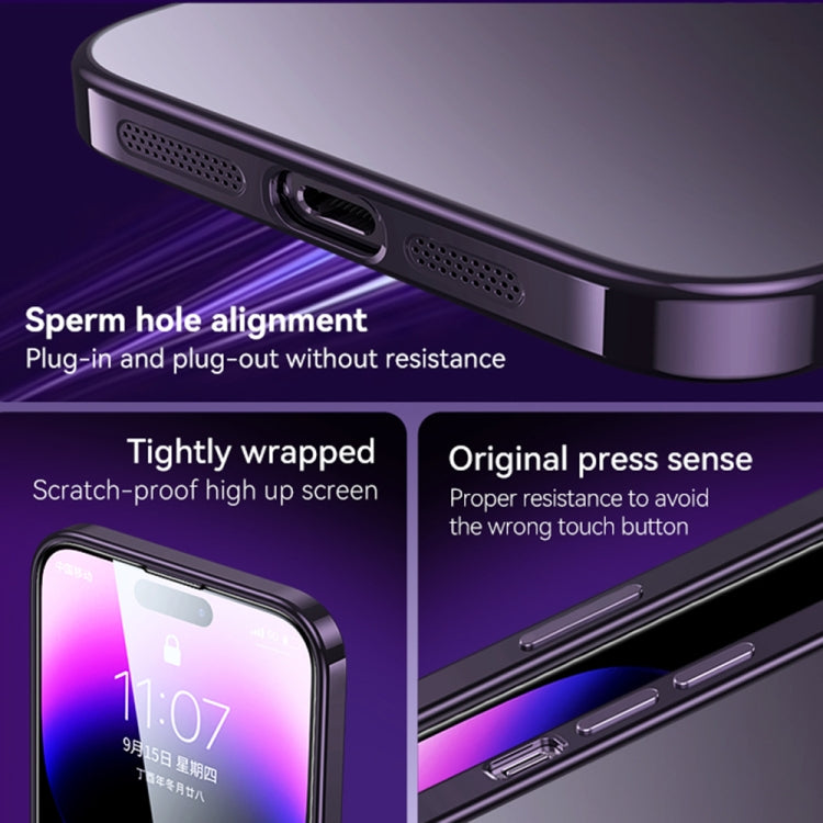 For iPhone 14 Plus SULADA Electroplating Frosted All-inclusive TPU Phone Case(Black) - iPhone 14 Plus Cases by SULADA | Online Shopping South Africa | PMC TechLife