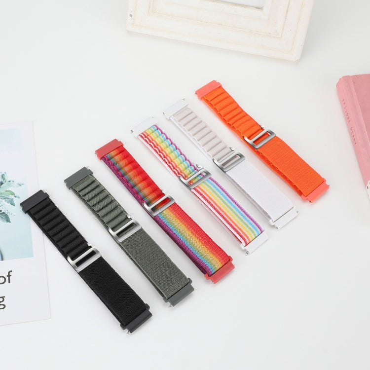 For Realme Watch 3/Amazfit GTR4/4 Pro Universal Nylon Watch Band(Rainbow) - free shipping - PMC TechLife - Order now!