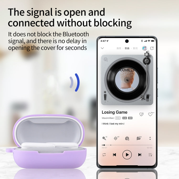 For Huawei FreeBuds SE Pure Color Bluetooth Earphone Silicone Case with Hook(Yellow) - Huawei Earphone Case by PMC TechLife | Online Shopping South Africa | PMC TechLife
