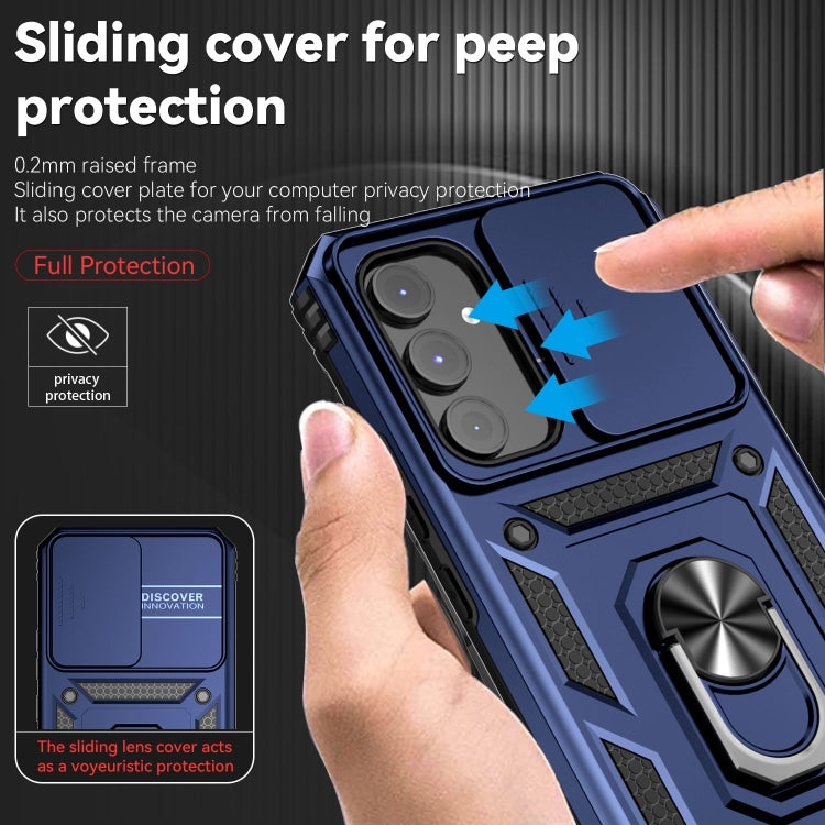 For Samsung Galaxy A54 5G Sliding Camshield Holder Phone Case(Blue) - free shipping - PMC TechLife - Order now!
