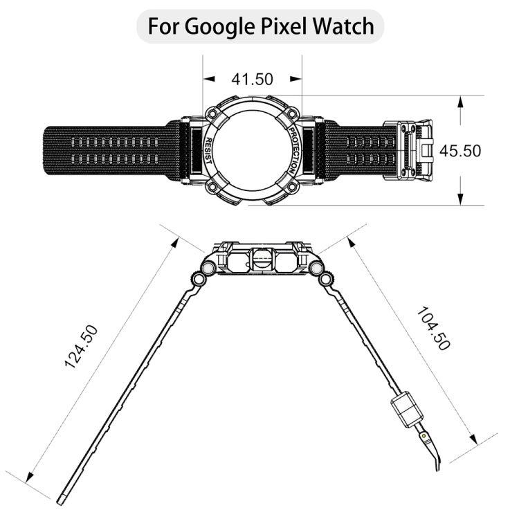 For Google Pixel Watch Three-proof Solid Color Integrated Watch Band(White) - free shipping - PMC TechLife - Order now!