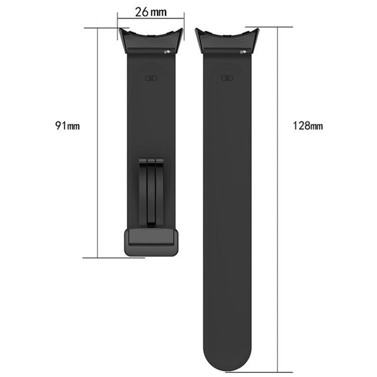 For Google Pixel Watch Two-color Folding Buckle Silicone Watch Band(Black White) - free shipping - PMC TechLife - Order now!