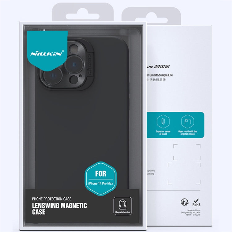 For iPhone 14 Pro NILLKIN Runwing Magsafe Magnetic Phone Case(Black) - iPhone 14 Pro Max Cases by NILLKIN | Online Shopping South Africa | PMC TechLife | Buy Now Pay Later Mobicred