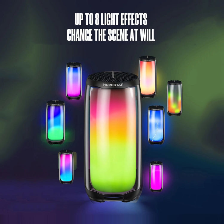 HOPESTAR P49 Tone Pulse RGB Light Waterproof Bluetooth Speaker(Blue) - free shipping - PMC TechLife - Order now!