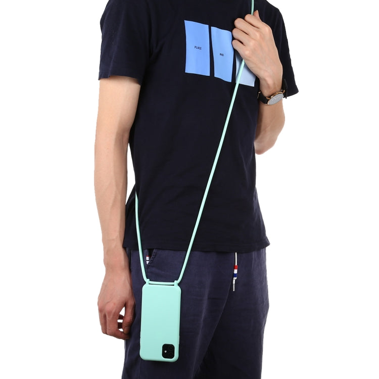 For iPhone 11 Candy Color TPU Protective Case with Lanyard(Black) - free shipping - PMC TechLife - Order now!