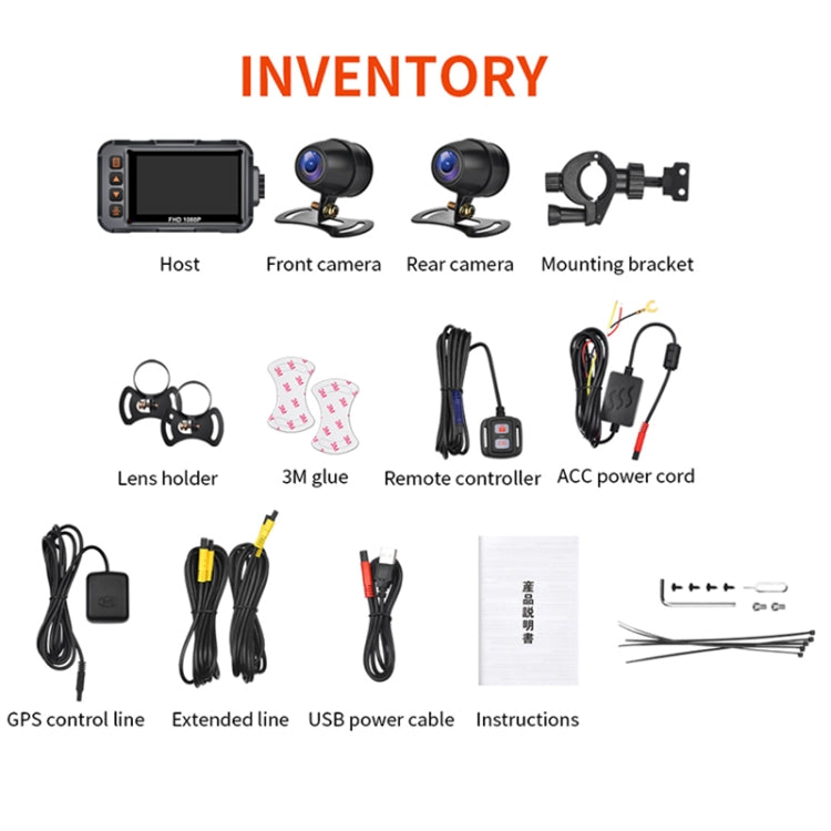 SE65 Dual 1080P Waterproof HD Motorcycle DVR, Support WiFi / GPS / Cycling Video - Electrical Instruments by PMC TechLife | Online Shopping South Africa | PMC TechLife | Buy Now Pay Later Mobicred