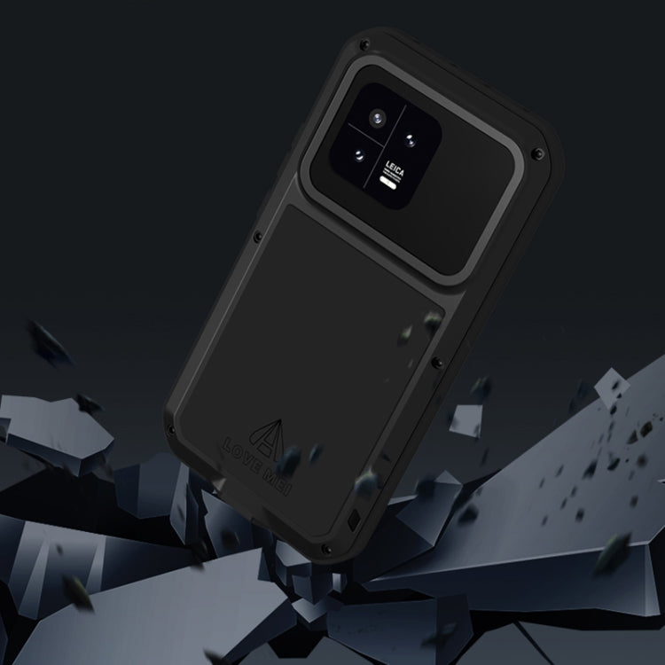 For Xiaomi 13 LOVE MEI Metal Shockproof Life Waterproof Dustproof Phone Case(Black) - free shipping - PMC TechLife - Order now!