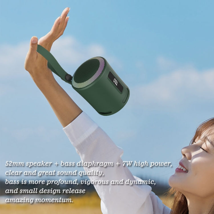 T&G TG373 Outdoor Portable LED Light RGB Multicolor Wireless Bluetooth Speaker Subwoofer(Red) - free shipping - PMC TechLife - Order now!