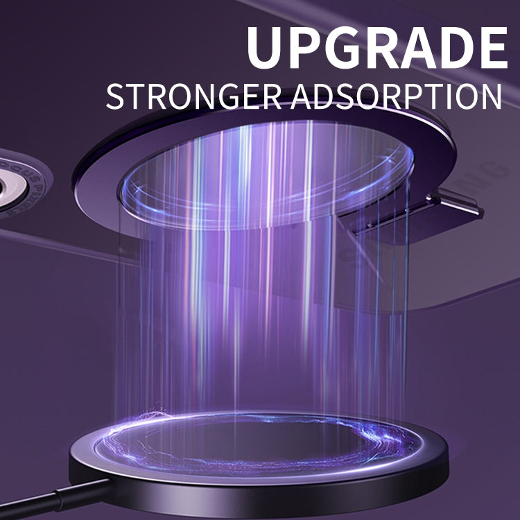 For Samsung Galaxy S23 5G Skin Feel MagSafe Magnetic Holder Phone Case(Transparent) - Galaxy S23 5G Cases by PMC TechLife | Online Shopping South Africa | PMC TechLife