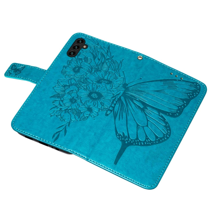For Samsung Galaxy A34 5G Embossed Butterfly Leather Phone Case(Blue) - free shipping - PMC TechLife - Order now!