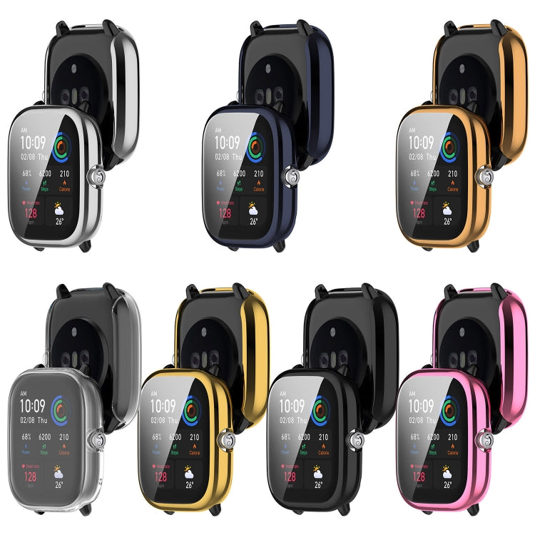 For Amazfit GTS4 Mini Full Coverage TPU Electroplating Watch Protective Case(Rose Gold) - by PMC TechLife | Online Shopping South Africa | PMC TechLife