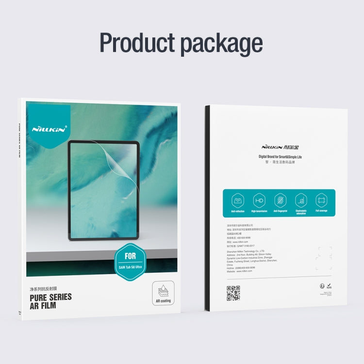 For Samsung Galaxy Tab S8 Ultra NILLKIN Pure Series Anti-reflection Tempered Tablet Glass Film - For Samsung Tab by NILLKIN | Online Shopping South Africa | PMC TechLife | Buy Now Pay Later Mobicred