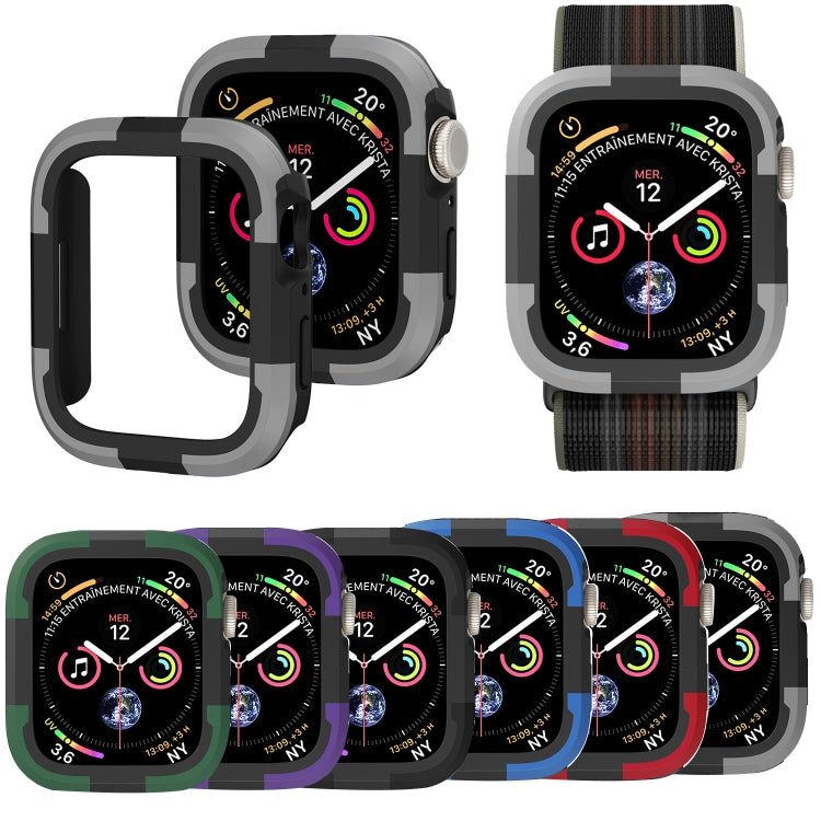 For Apple Watch Series SE 2&6&SE&5&4 44mm Armor Frame Watch Case(Purple) - Smart Wear by PMC TechLife | Online Shopping South Africa | PMC TechLife