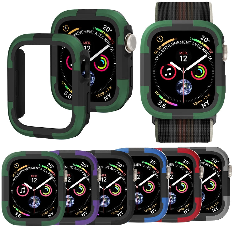 For Apple Watch Series 8 & 7 45mm Armor Frame Watch Case(Purple) - Smart Wear by PMC TechLife | Online Shopping South Africa | PMC TechLife